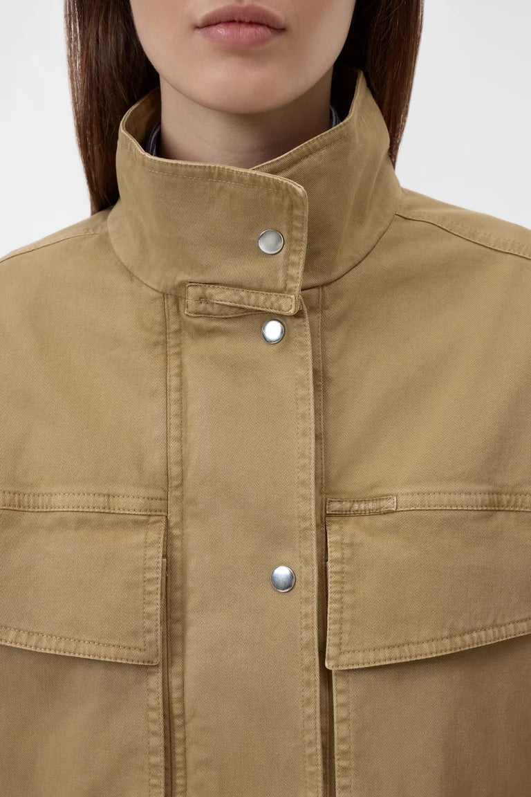 Jacke aus Baumwoll-Twill