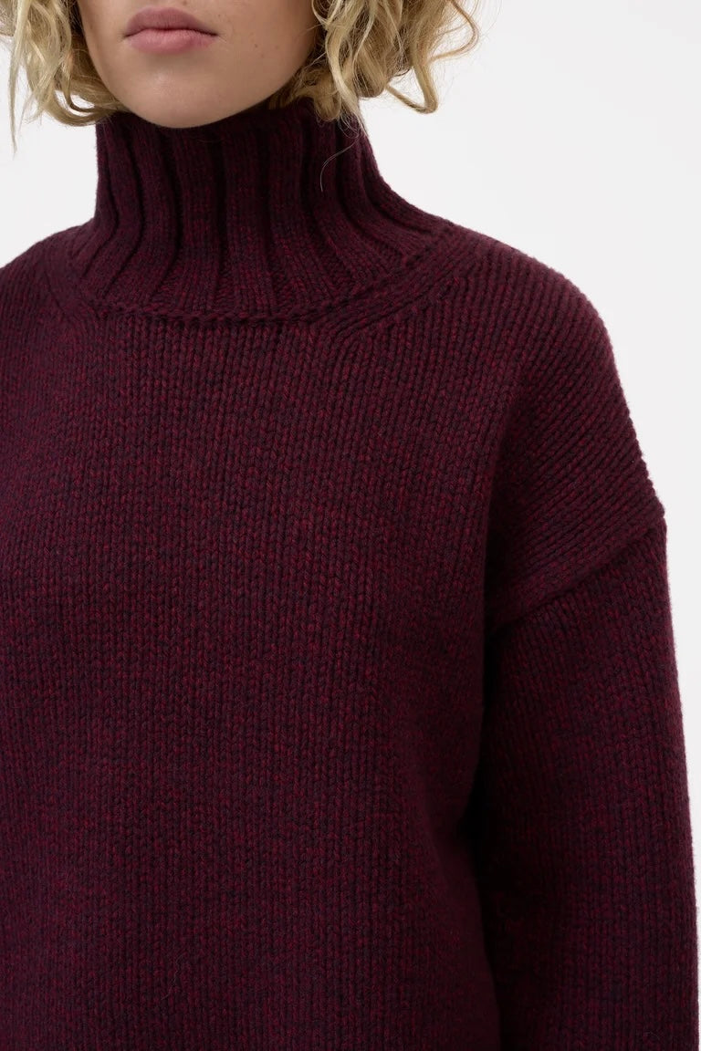 Rollkragenpullover aus Wolle (2 Farben)