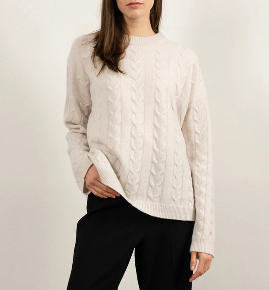 Zopfstrick Pullover Daphne ( 2 Farben)