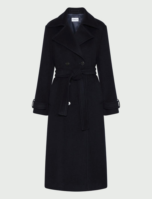 Zweireihiger Mantel mit Riegeln - NAVYBLAU Balcone