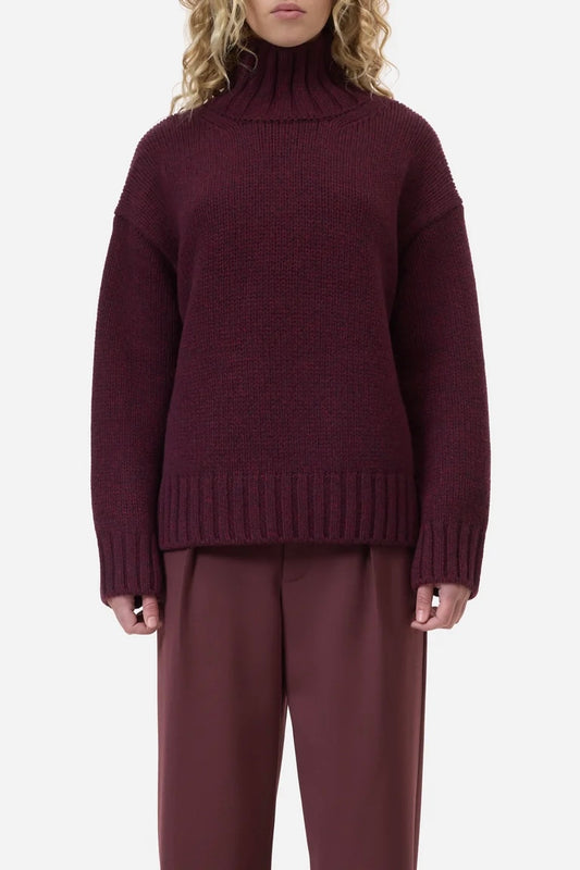 Rollkragenpullover aus Wolle (2 Farben)