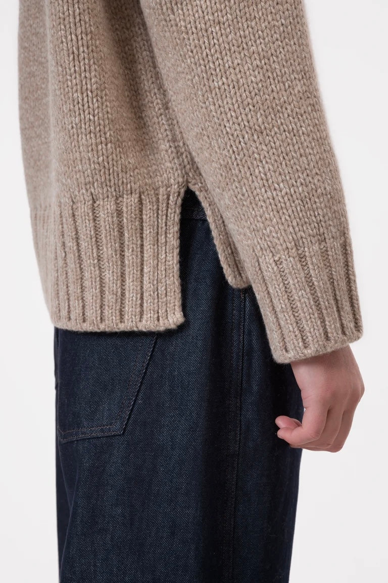 Rollkragenpullover aus Wolle (2 Farben)