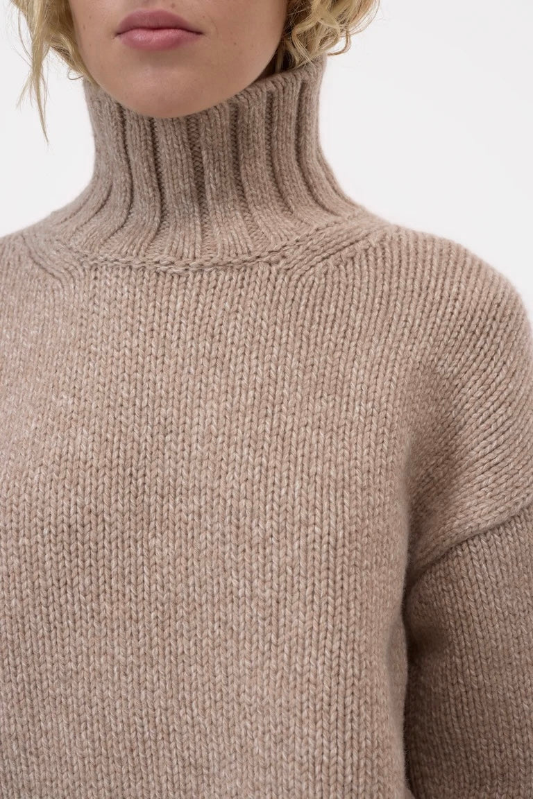 Rollkragenpullover aus Wolle (2 Farben)