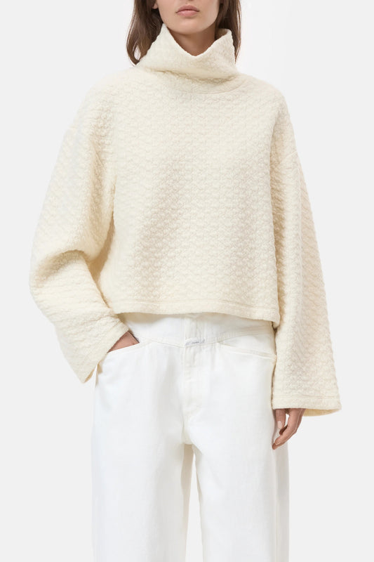 High neck sweatshirt