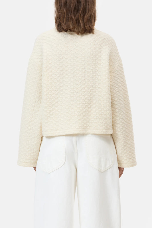 High neck sweatshirt